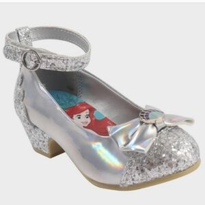 Disney little mermaid silver seashell heels toddler girls